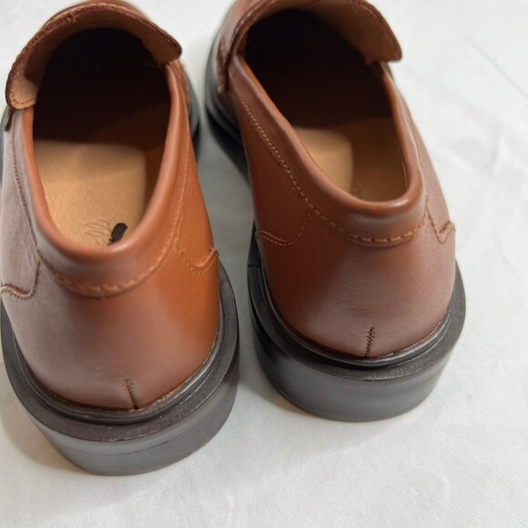Madewell Womens $158 Vernon Loafer in Leather Dried Maple Size 7 NL839 - Picture 4 of 9